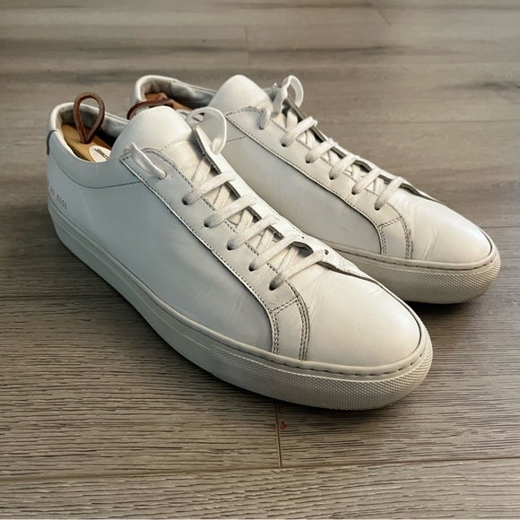 Common Projects Achilles White Leather Sneakers - Picture 1 of 12